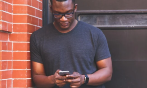 man with phone